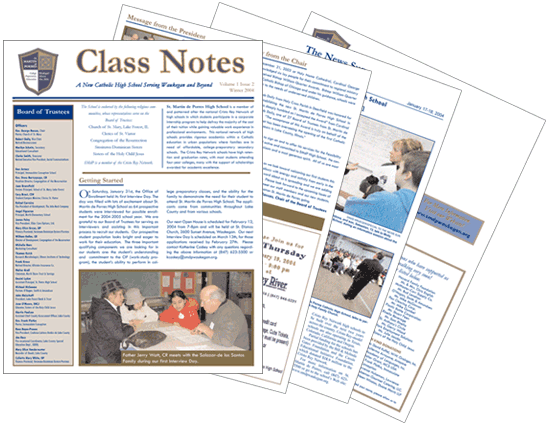 Class Notes Newsletter